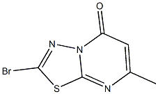 2-BROMO-7-METHYL-5H-[1,3,4]THIADIAZOLO[3,2-A]PYRIMIDIN-5-ONE Struktur