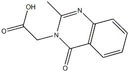 (2-METHYL-4-OXOQUINAZOLIN-3(4H)-YL)ACETIC ACID Struktur