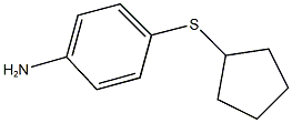 4-(CYCLOPENTYLTHIO)ANILINE Struktur