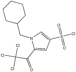 1-(CYCLOHEXYLMETHYL)-5-(TRICHLOROACETYL)-1H-PYRROLE-3-SULFONYL CHLORIDE Struktur