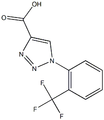 1-[2-(TRIFLUOROMETHYL)PHENYL]-1H-1,2,3-TRIAZOLE-4-CARBOXYLIC ACID Struktur