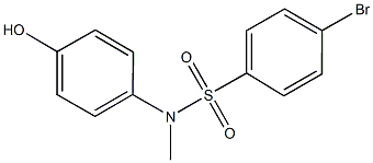 4-BROMO-N-(4-HYDROXYPHENYL)-N-METHYLBENZENESULFONAMIDE Struktur