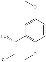 (1R)-2-CHLORO-1-(2,5-DIMETHOXYPHENYL)ETHANOL Struktur