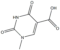 1-methyl-2,4-dioxo-1,2,3,4-tetrahydropyrimidine-5-carboxylic acid Struktur