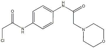 2-chloro-N-{4-[(morpholin-4-ylacetyl)amino]phenyl}acetamide Struktur