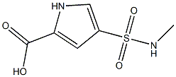 4-[(methylamino)sulfonyl]-1H-pyrrole-2-carboxylic acid Struktur