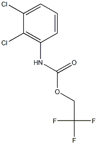 2,2,2-trifluoroethyl 2,3-dichlorophenylcarbamate Struktur