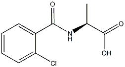 (2S)-2-[(2-chlorobenzoyl)amino]propanoic acid Struktur