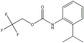 2,2,2-trifluoroethyl 2-isopropylphenylcarbamate Struktur