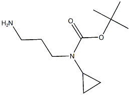 tert-butyl 3-aminopropyl(cyclopropyl)carbamate Struktur