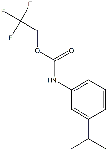 2,2,2-trifluoroethyl 3-isopropylphenylcarbamate Struktur