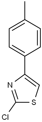 2-chloro-4-(4-methylphenyl)-1,3-thiazole Struktur