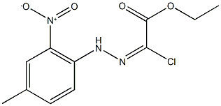 ethyl 2-chloro-2-[2-(4-methyl-2-nitrophenyl)hydrazono]acetate Struktur