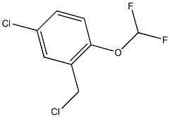 4-chloro-2-(chloromethyl)-1-(difluoromethoxy)benzene Struktur