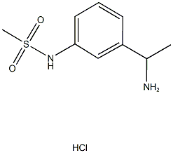 N-[3-(1-aminoethyl)phenyl]methanesulfonamide hydrochloride Struktur