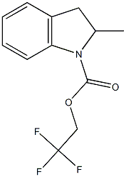 2,2,2-trifluoroethyl 2-methylindoline-1-carboxylate Struktur