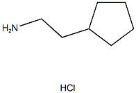 2-cyclopentylethanamine hydrochloride Struktur