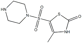 4-methyl-5-(piperazin-1-ylsulfonyl)-1,3-thiazol-2(3H)-one Struktur