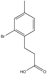 3-(2-bromo-4-methylphenyl)propanoic acid Struktur