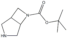 tert-butyl 3,6-diazabicyclo[3.2.0]heptane-6-carboxylate Struktur