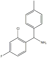 (2-chloro-4-fluorophenyl)(4-methylphenyl)methanamine Struktur