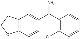 (2-chlorophenyl)(2,3-dihydro-1-benzofuran-5-yl)methanamine Struktur