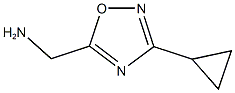 (3-cyclopropyl-1,2,4-oxadiazol-5-yl)methanamine Struktur