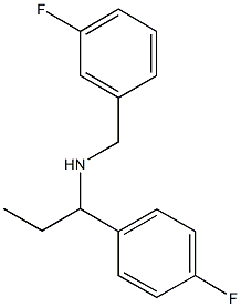 [(3-fluorophenyl)methyl][1-(4-fluorophenyl)propyl]amine Struktur