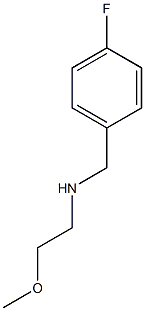 [(4-fluorophenyl)methyl](2-methoxyethyl)amine Struktur