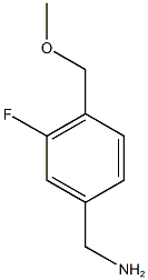 [3-fluoro-4-(methoxymethyl)phenyl]methanamine Struktur