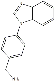 [4-(1H-1,3-benzodiazol-1-yl)phenyl]methanamine Struktur