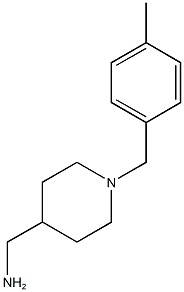 {1-[(4-methylphenyl)methyl]piperidin-4-yl}methanamine Struktur