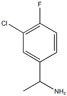 1-(3-chloro-4-fluorophenyl)ethan-1-amine Struktur