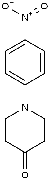 1-(4-nitrophenyl)piperidin-4-one Struktur