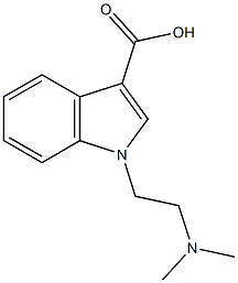 1-[2-(dimethylamino)ethyl]-1H-indole-3-carboxylic acid Struktur