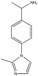 1-[4-(2-methyl-1H-imidazol-1-yl)phenyl]ethan-1-amine Struktur