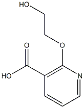 2-(2-hydroxyethoxy)pyridine-3-carboxylic acid Struktur