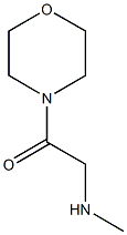 2-(methylamino)-1-(morpholin-4-yl)ethan-1-one Struktur