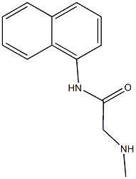 2-(methylamino)-N-(naphthalen-1-yl)acetamide Struktur