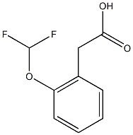 2-[2-(difluoromethoxy)phenyl]acetic acid Struktur