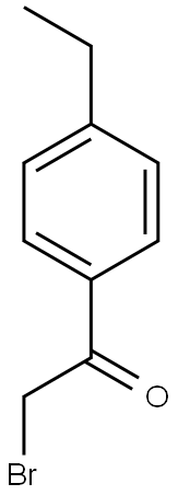 2-bromo-1-(4-ethylphenyl)ethan-1-one Struktur