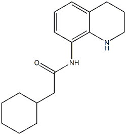 2-cyclohexyl-N-(1,2,3,4-tetrahydroquinolin-8-yl)acetamide Struktur