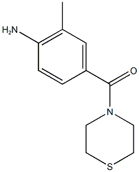 2-methyl-4-(thiomorpholin-4-ylcarbonyl)aniline Struktur