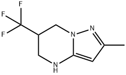 2-methyl-6-(trifluoromethyl)-4H,5H,6H,7H-pyrazolo[1,5-a]pyrimidine Struktur