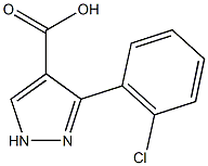 3-(2-chlorophenyl)-1H-pyrazole-4-carboxylic acid Struktur