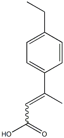 3-(4-ethylphenyl)but-2-enoic acid Struktur