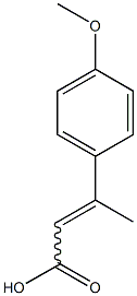 3-(4-methoxyphenyl)but-2-enoic acid Struktur