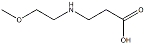 3-[(2-methoxyethyl)amino]propanoic acid Struktur