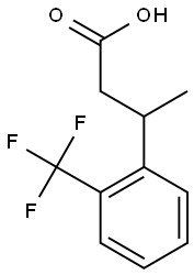 3-[2-(trifluoromethyl)phenyl]butanoic acid Struktur