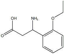 3-amino-3-(2-ethoxyphenyl)propanoic acid Struktur